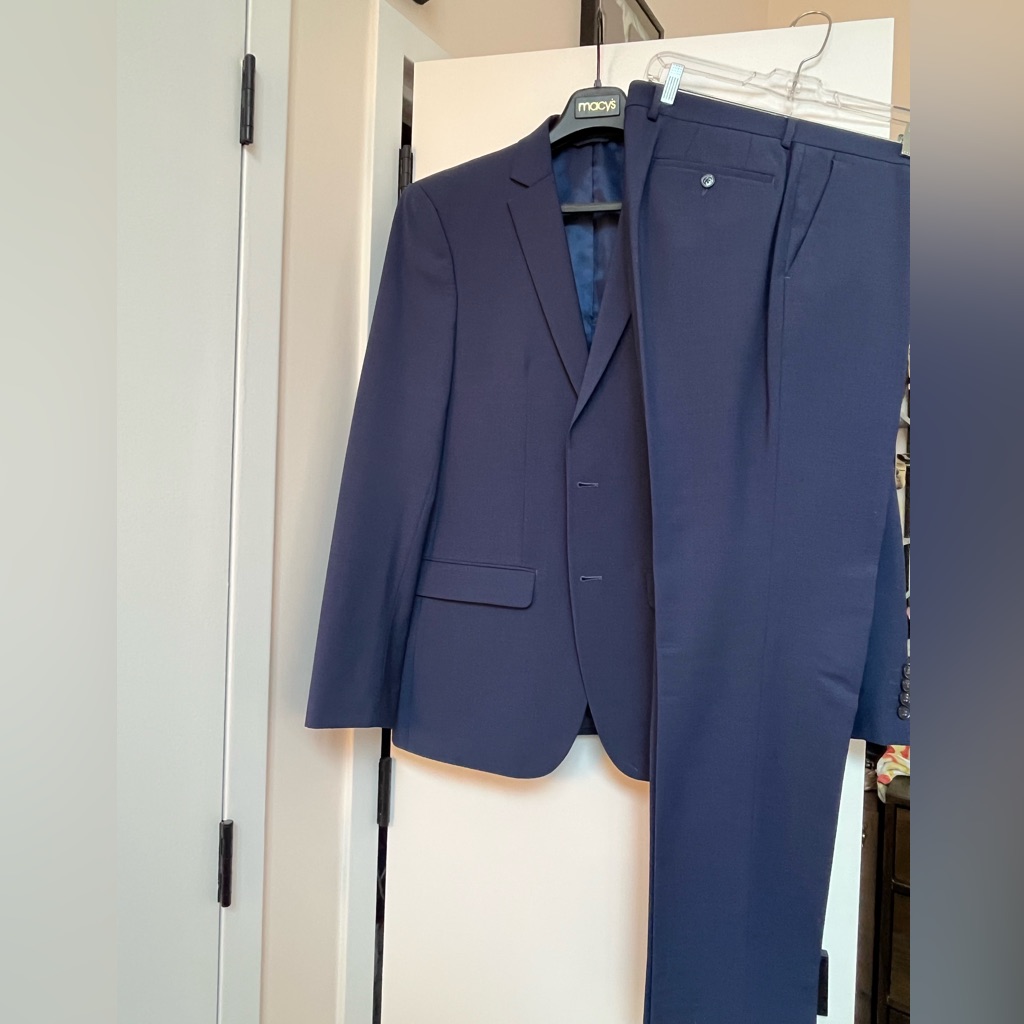 Bar Iii Men’s 2 Piece Skinny Fit Suit 40l & 34x32